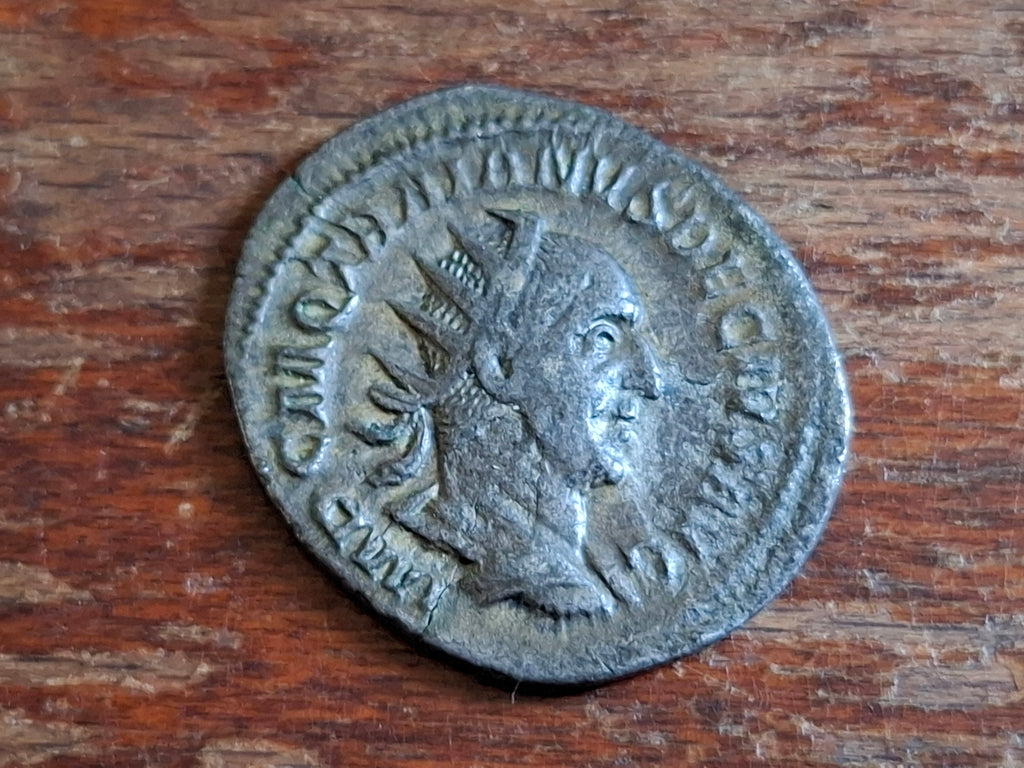 Antoninianus of Emperor Trajan Decius - Emperor on Horseback !! (E104)